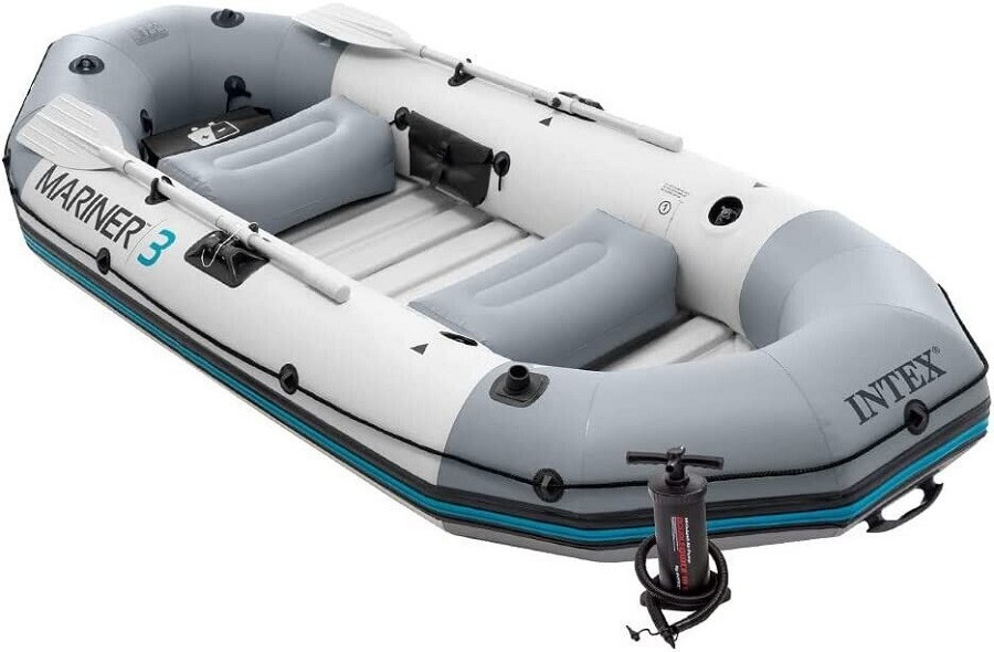 Canotto gonfiabile Intex 68373 gommone Mariner 3 persone con remi pompa mshop