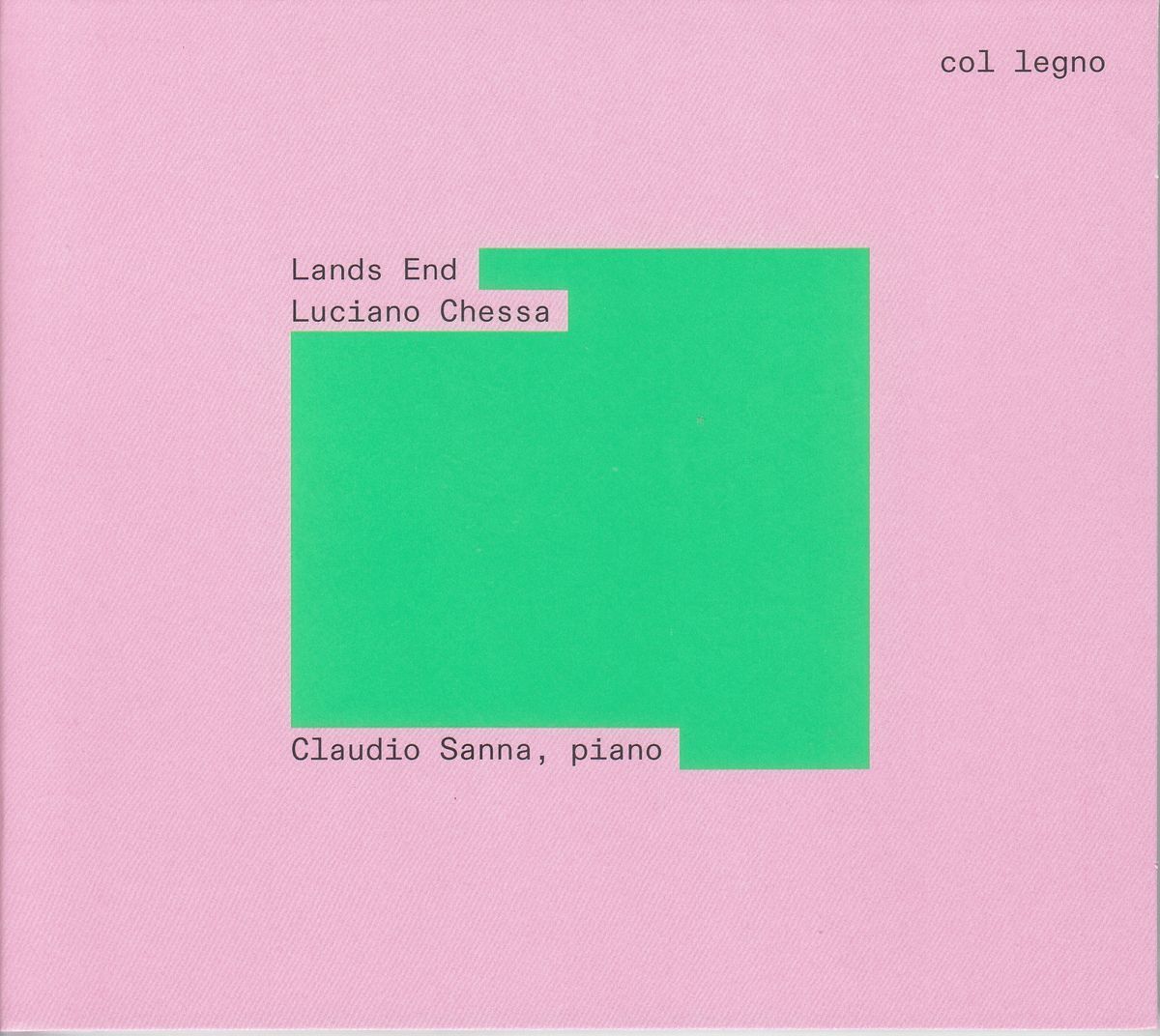 Audio Cd Nuovo - Sanna, Claudio - Lands End  - Col Legno
