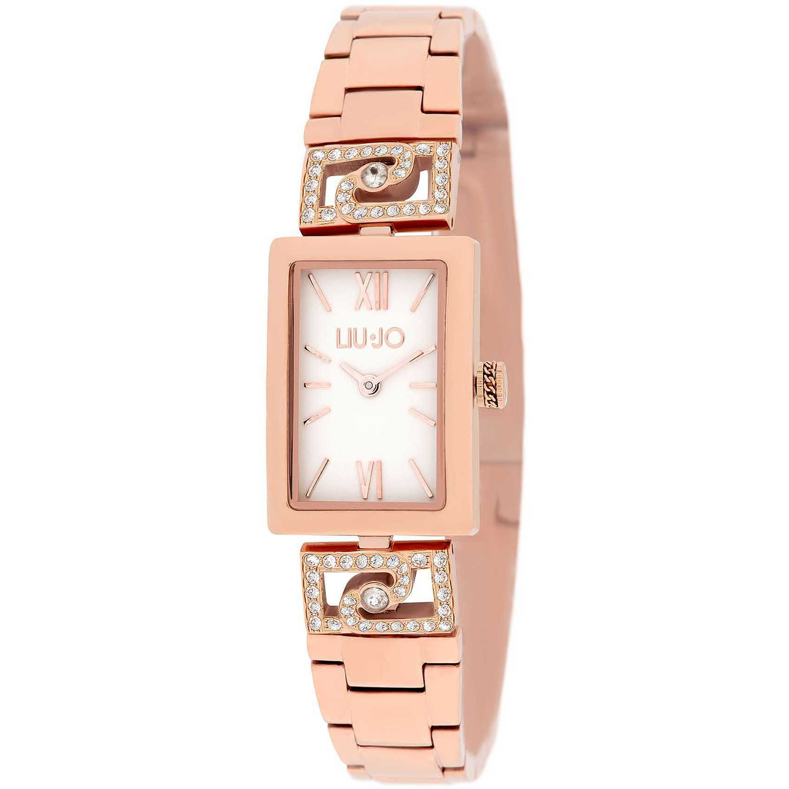 Orologio Donna LIU JO LUXURY MAYFAIR TLJ2095 Bracciale Acciaio Rosè Bianco