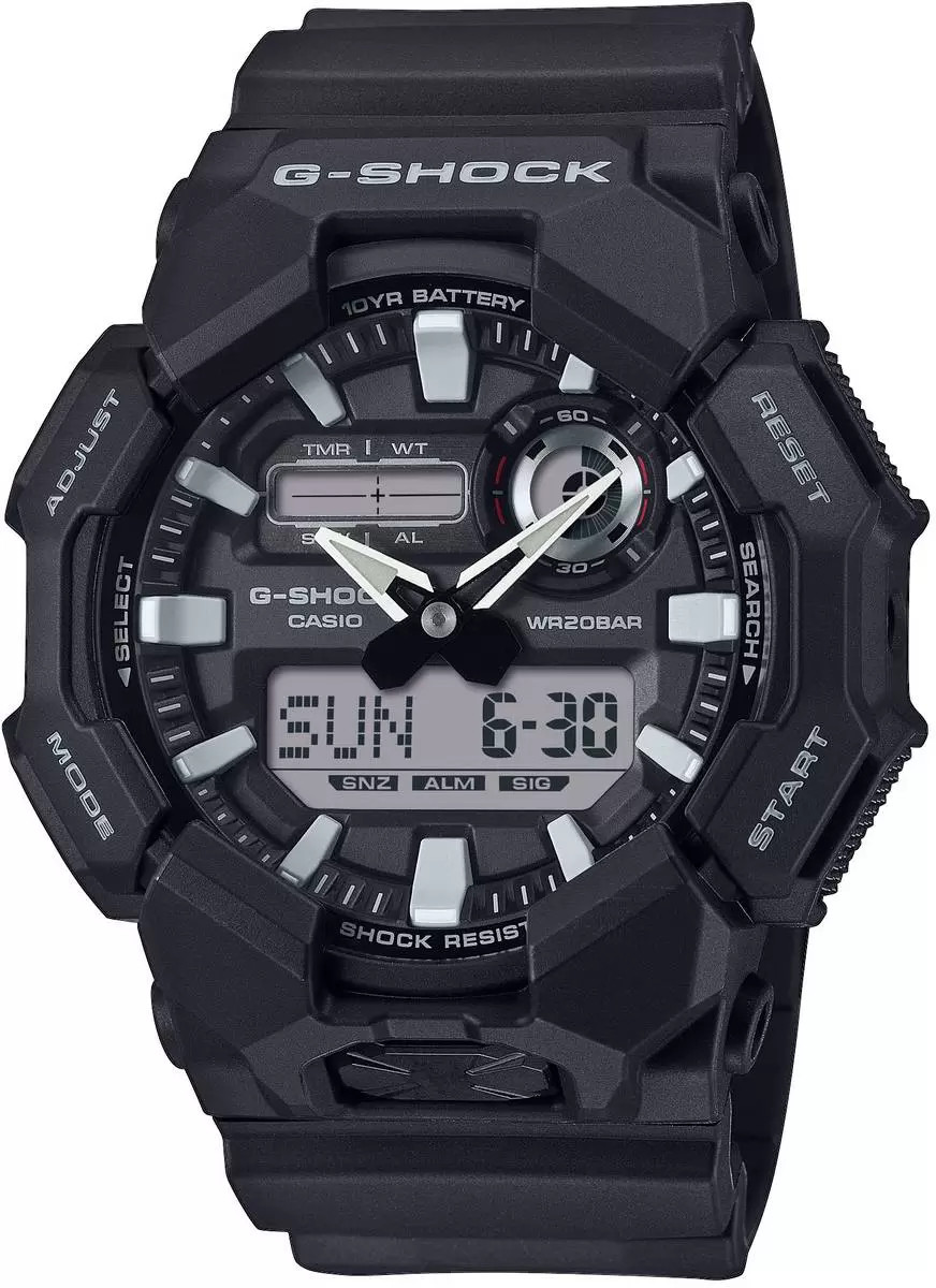 Orologio Casio G-SHOCK in Resina Bio CLASSIC Multifunzione GA-010-1AER Nero