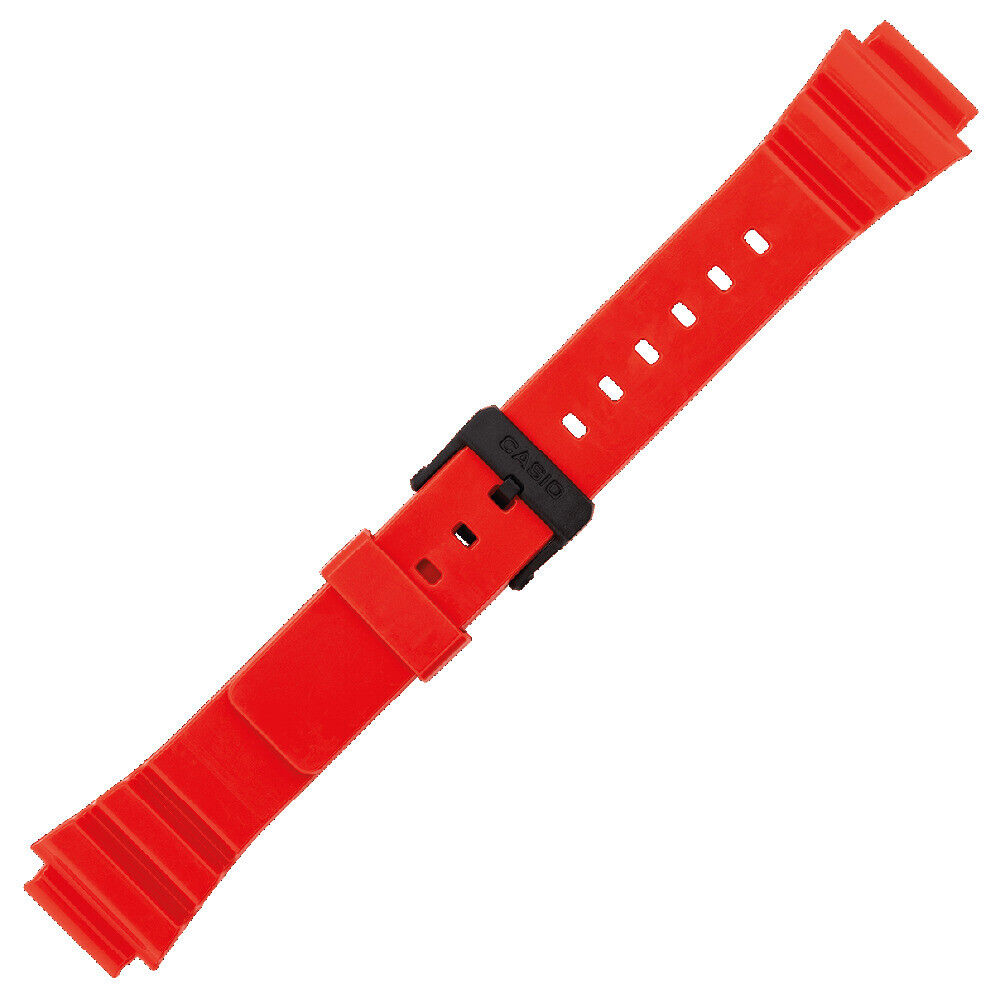 CINTURINO CASIO MRW-200HC-4B RICAMBIO ORIGINALE IN RESINA ROSSO ORIGINAL PARTS