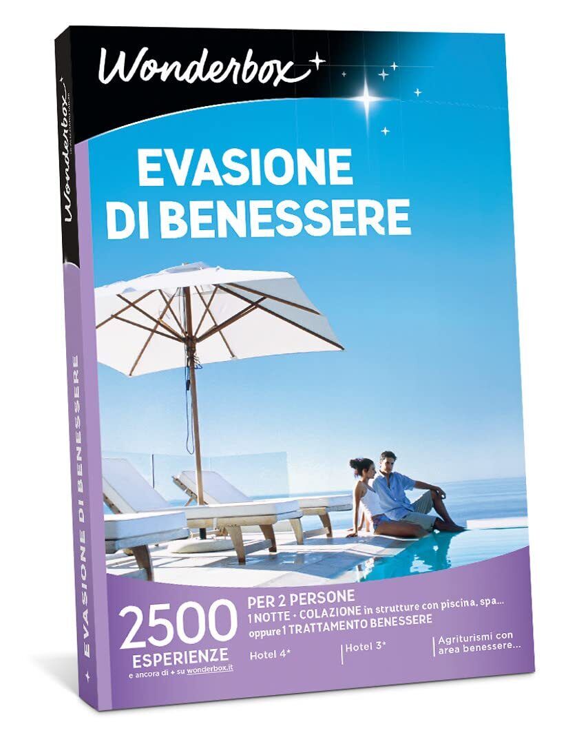 Wonderbox - Box Regalo Evasione di Benessere - Idee Regalo Donna, Idee Regalo Na