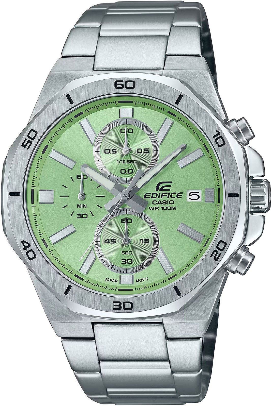 Orologio CASIO  EFV-640D-3AVUEF da Uomo  Verde in Acciaio INOX