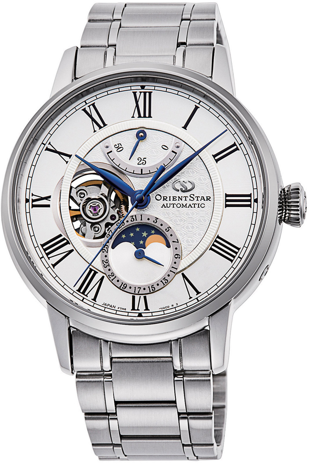 Orient Star Moon Phase RE-AY0102S00B Orologio Uomo Meccanico