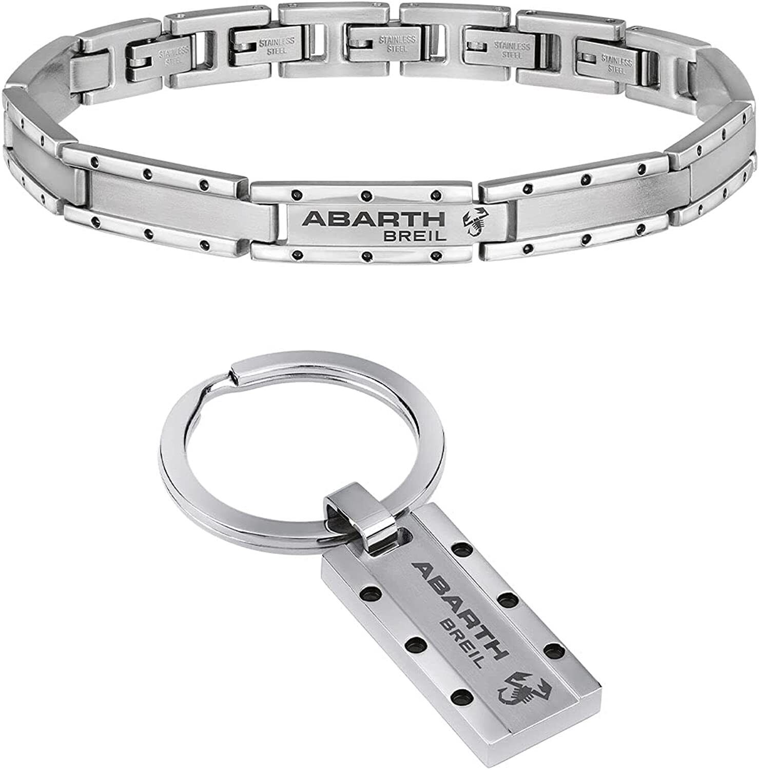 Bracciale + Portachiavi Uomo BREIL ABARTH TJ3103 Acciaio Inossidabile