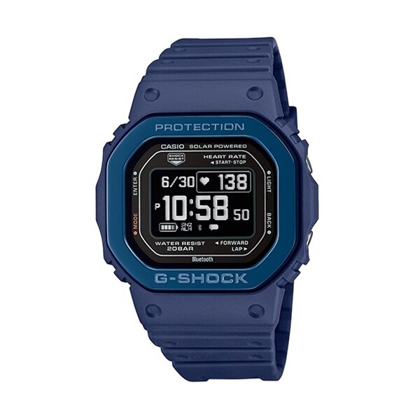CASIO G-SHOCK Mod. G-SQUAD THE ORIGIN Blue w. Metal bezel - HEART RATE SERIE 14