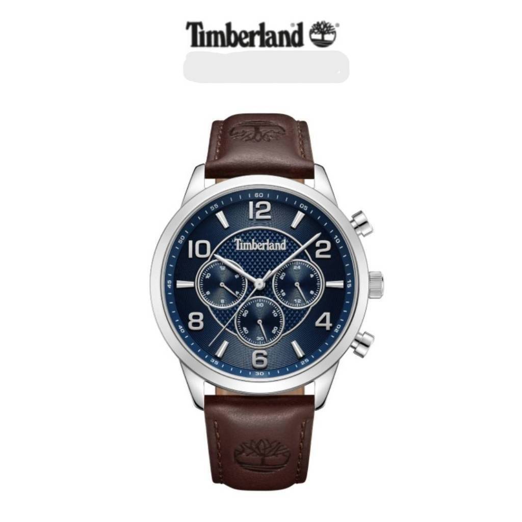 Orologio Timberland Managate TDWGF0042101 watch Pelle Marrone Multifunzione Blu