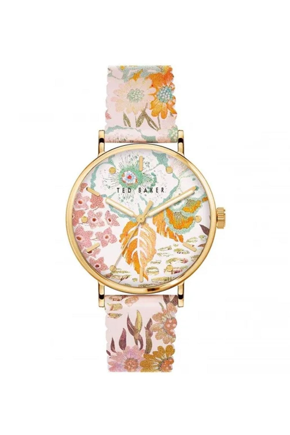 Ted Baker Phylipa Moda Ladies Quadrante Floreale 34mm Orologio BKPPHS235