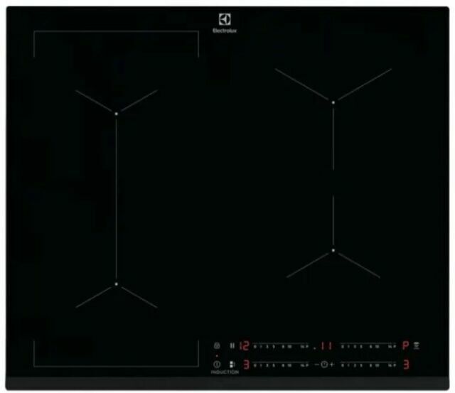 Electrolux CIL63443 60cm Piano Cottura ad Induzione 4 Bruciatori - Nero