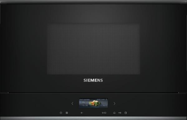 Siemens BF722R1B1 forno a microonde Nero Solo microonde Da incasso 21 L 900 W
