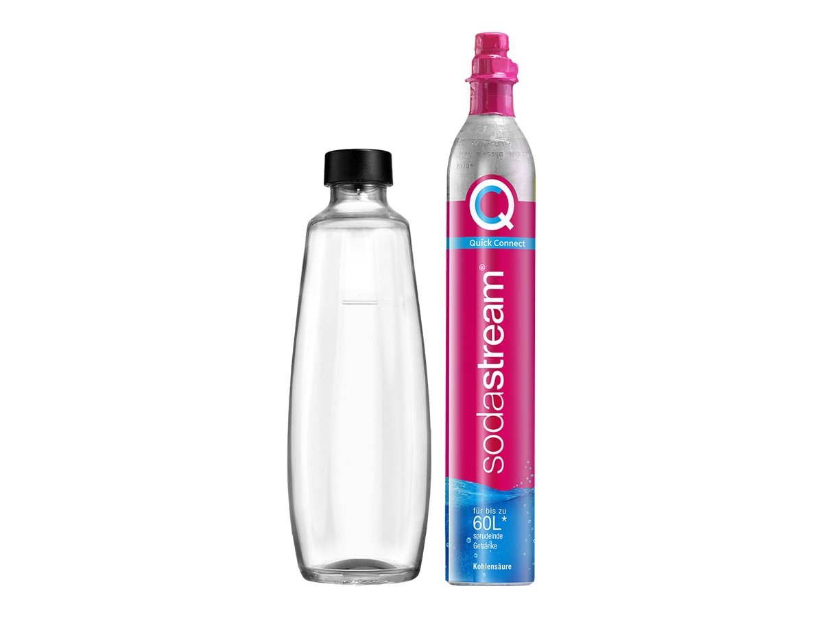 SodaStream Quick Connect CO2-Zylinder & 1 L Glasflasche 1053400490