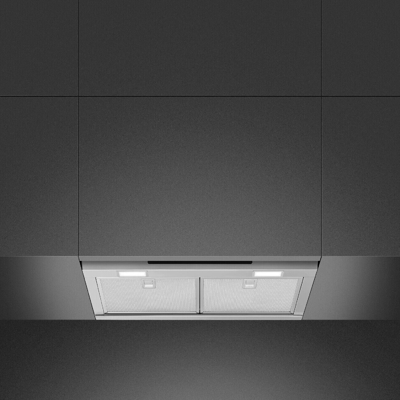 Smeg Cappa Cucina Aspirante Incasso 60 cm Classe A Acciaio Inox KSGT63X