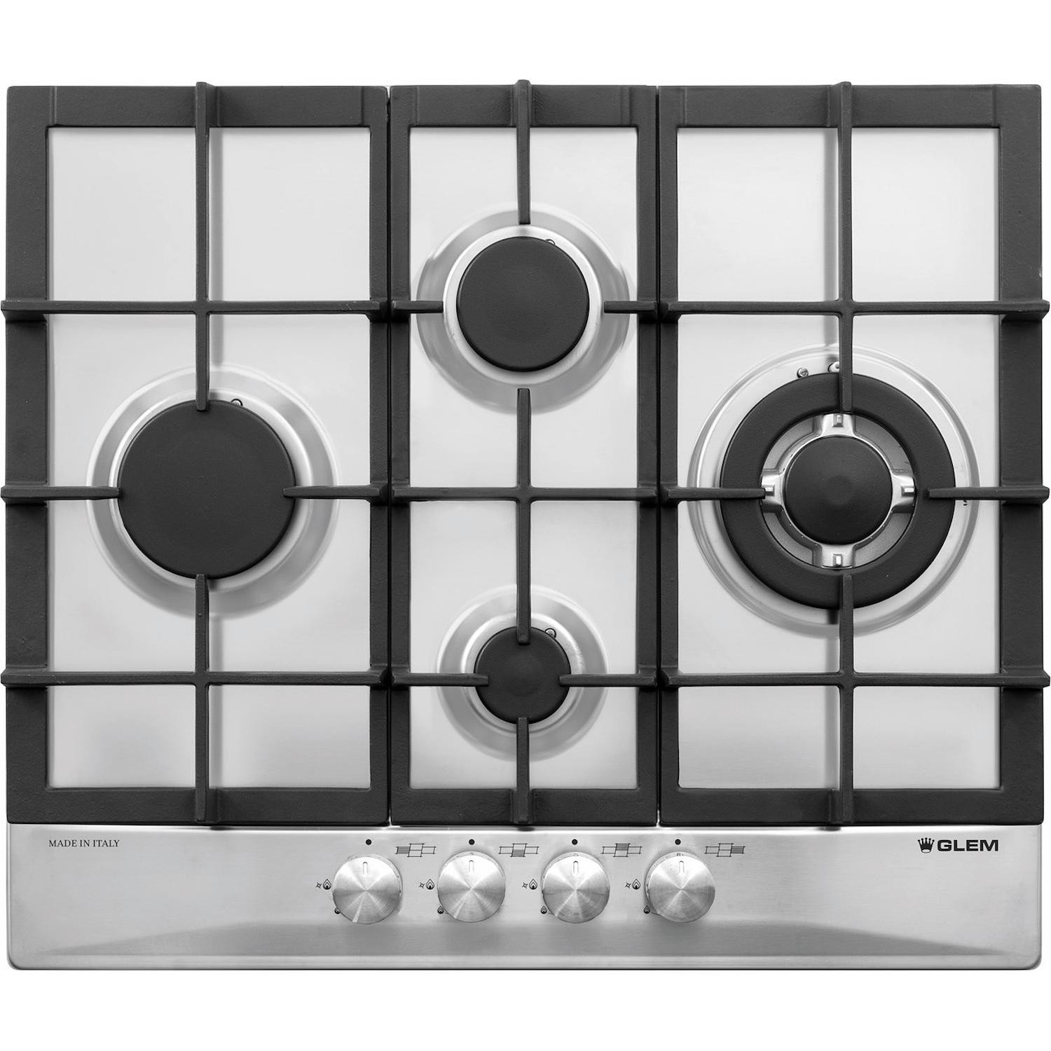 Piano cottura Glem Gas GT645HIX inox