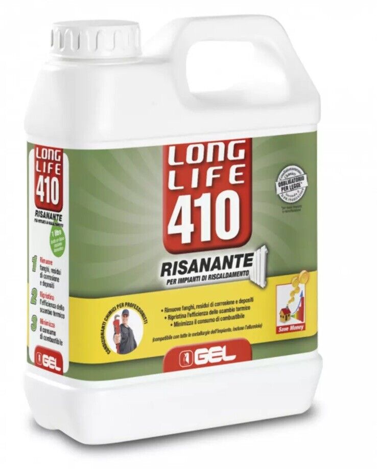GEL LONG LIFE 410 1 LT RISANANTE PER IMPIANTO RISCALDAMENTO CON RADIATORI