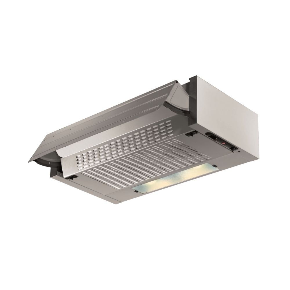 Cappa da incasso 60 cm estraibile colore alluminio - Samet