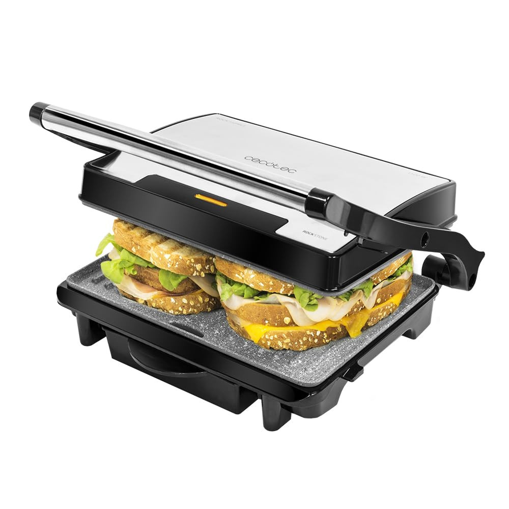 Cecotec Griglia Elettrica Rock'Ngrill 1500 Rapid. 1500 W, Rivestimento Rockstone