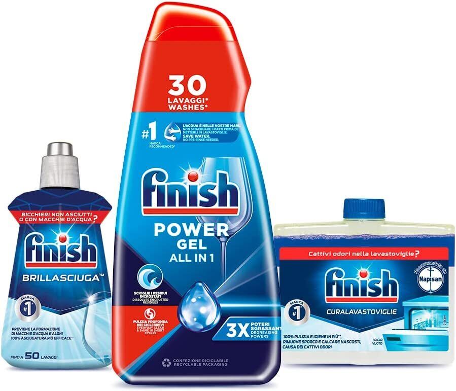 Finish Powergel Fresh 30 Lavaggi Brillantante Curalavastoviglie Regular 250ml