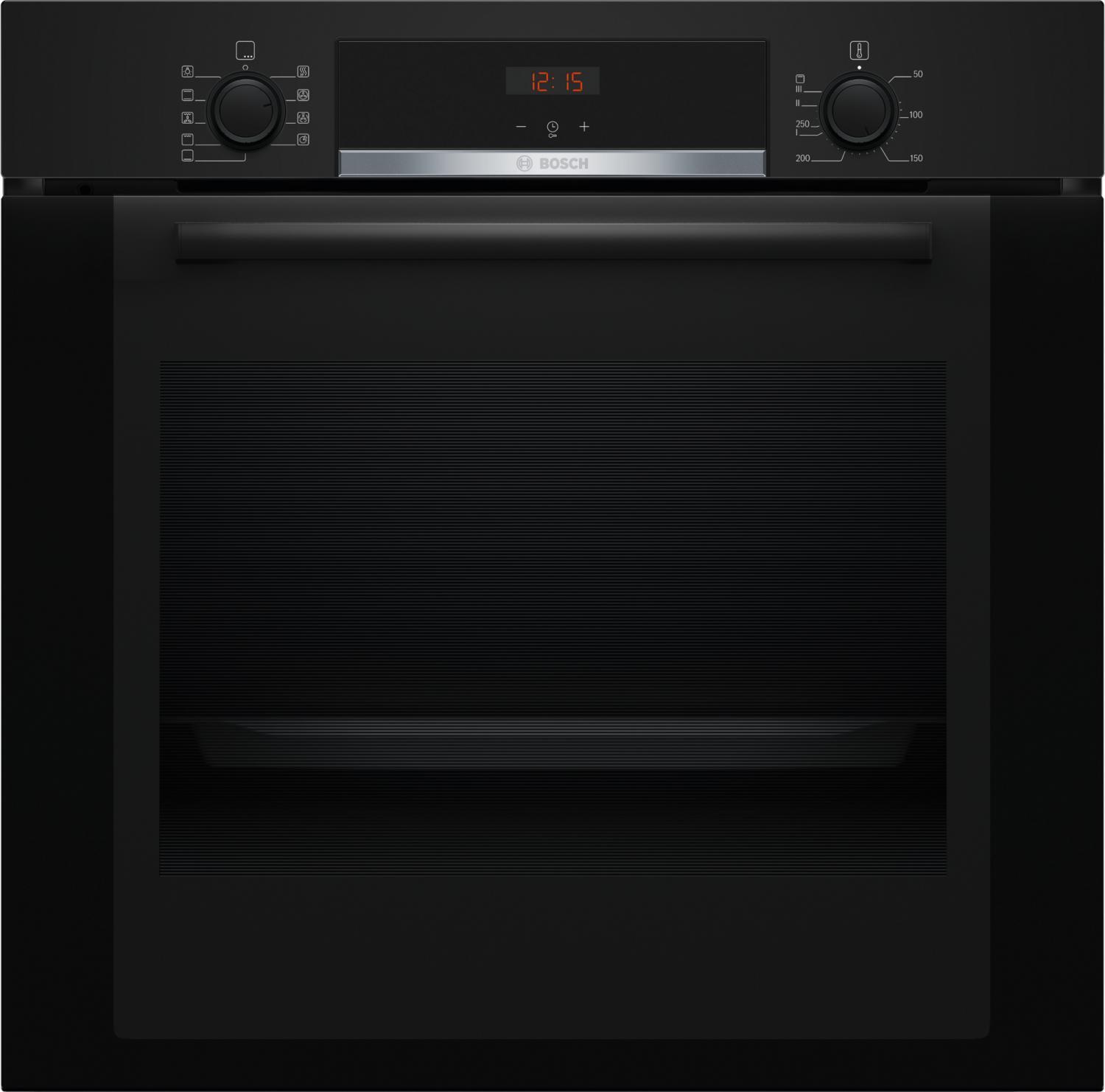Bosch Forno Elettrico Ventilato da Incasso 71 L 60 cm Classe A Nero HBA3340B0 S4