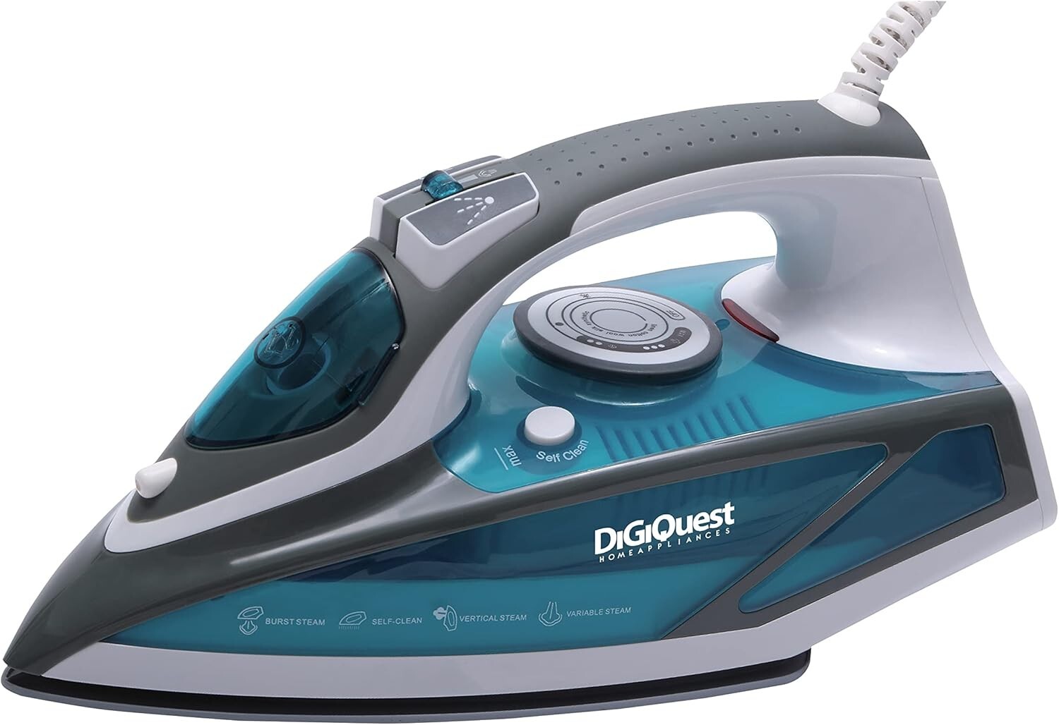 DIGIQUEST Ferro da stiro a vapore con Piastra in Ceramica STEAMY CERAMIC S2