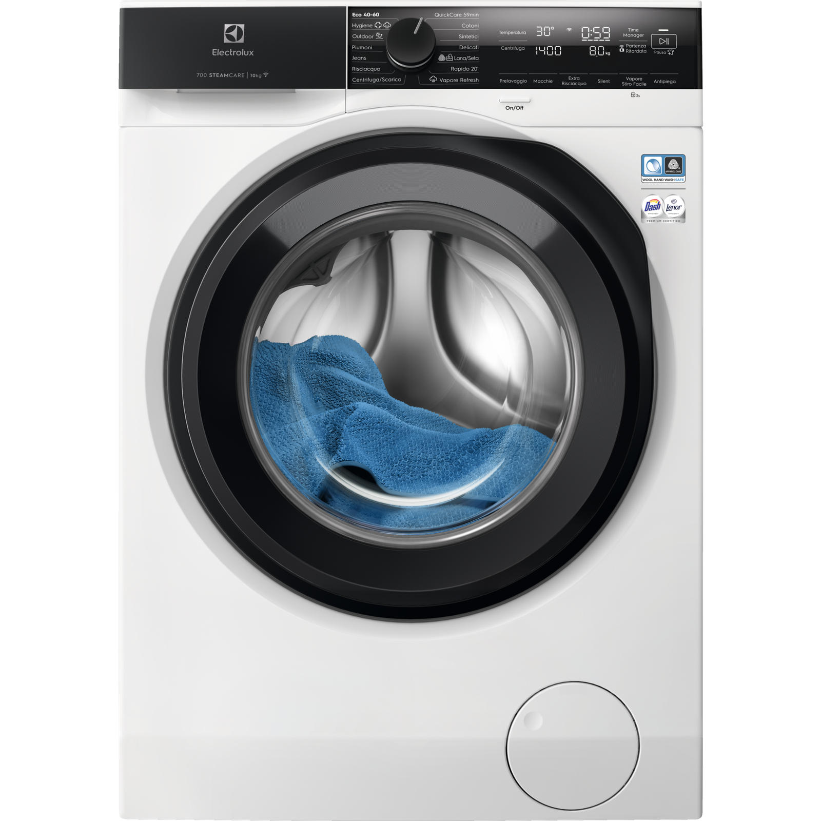 Electrolux Lavatrice serie 700 SteamCare 10 kg EW7F410GY 15% migliore della clas