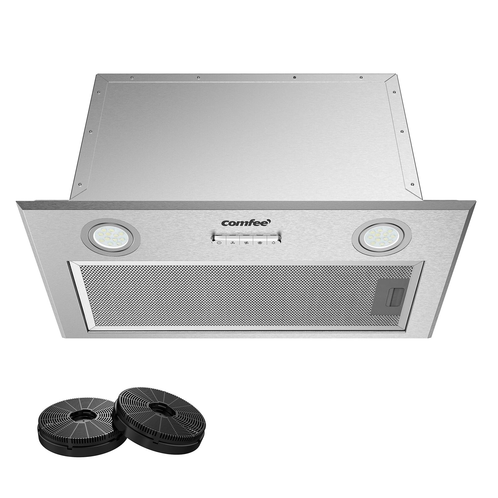 COMFEE' Cappa Aspirante 52 cm BIHT01SS-52 Sottopensile da Cucina ad Incasso, Sis