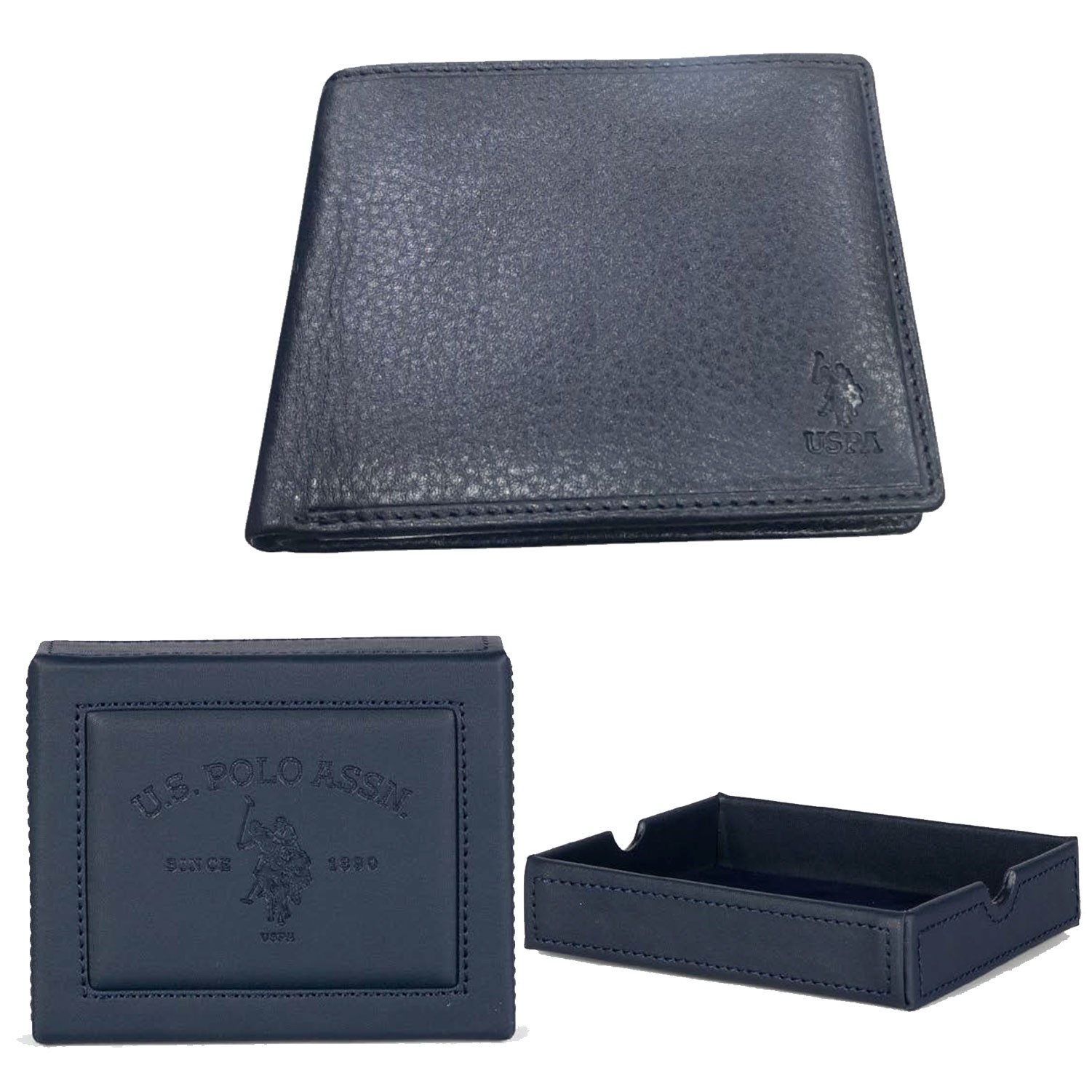 Portafoglio uomo U.S. Polo Assn Nero Carte Credito wallet portamonete Logo