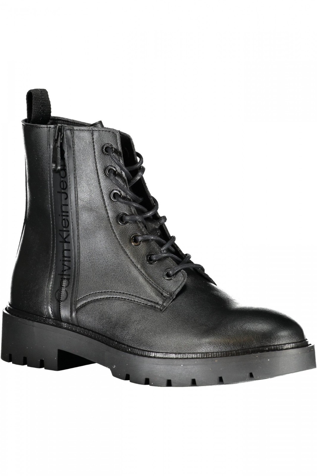 Calvin Klein Calzature Uomo Stivali Calzatura Nero 41 Stivaletto Con Lacci E Zip