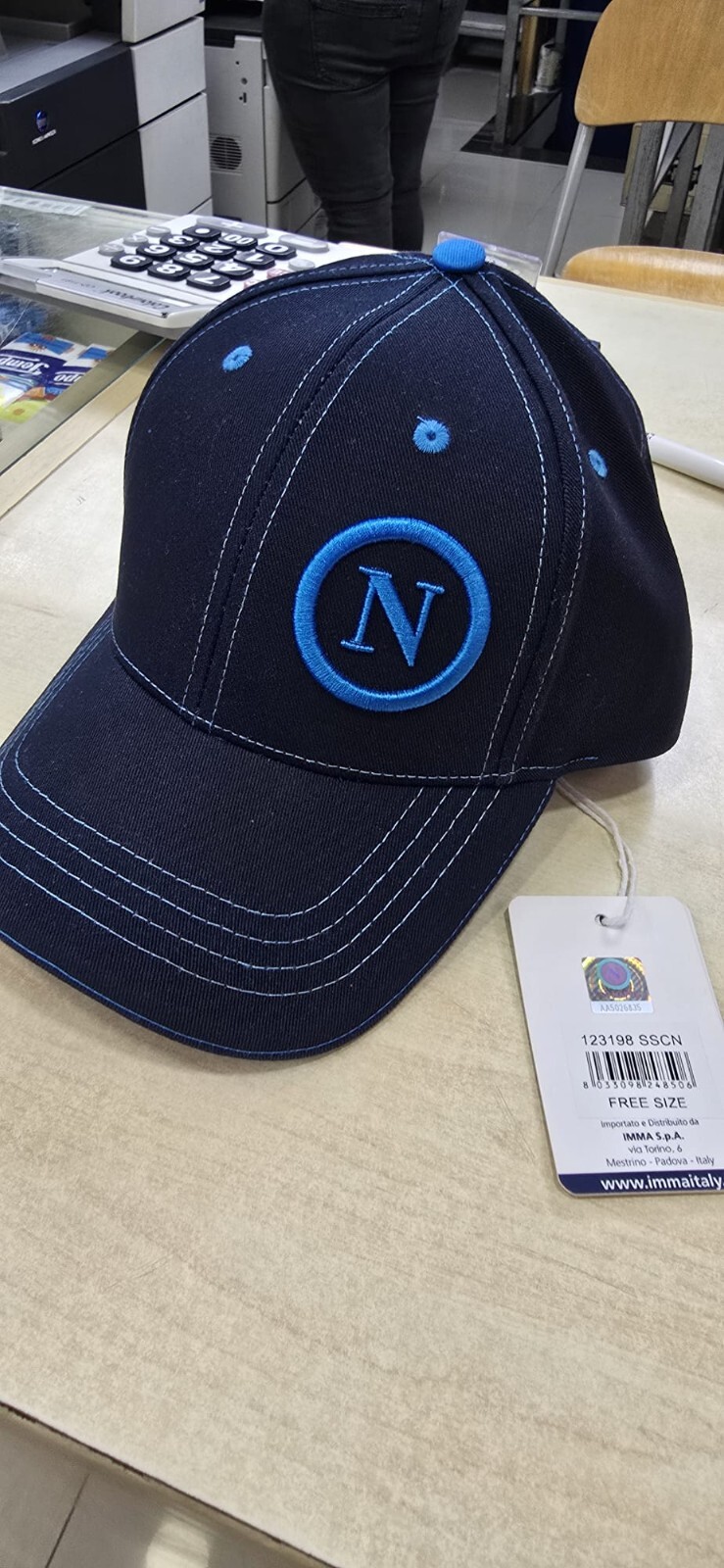 Cappello SSC Napoli Enzo Castellano blu