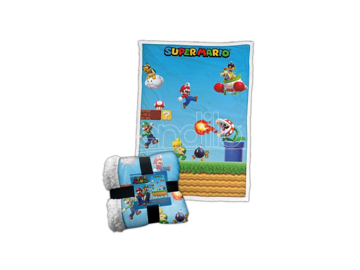 COPERTA SHERPA SUPER MARIO PERSONAGGI NINTENDO SUPER MARIO - ACCESSORI