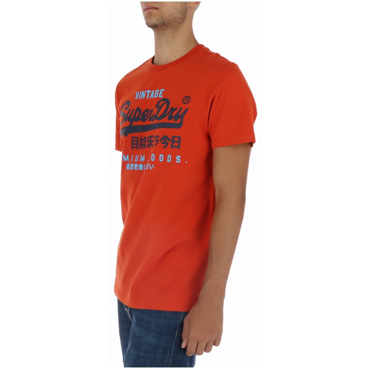 Superdry Abbigliamento Uomo T-shirt XXL Arancione M1011747A