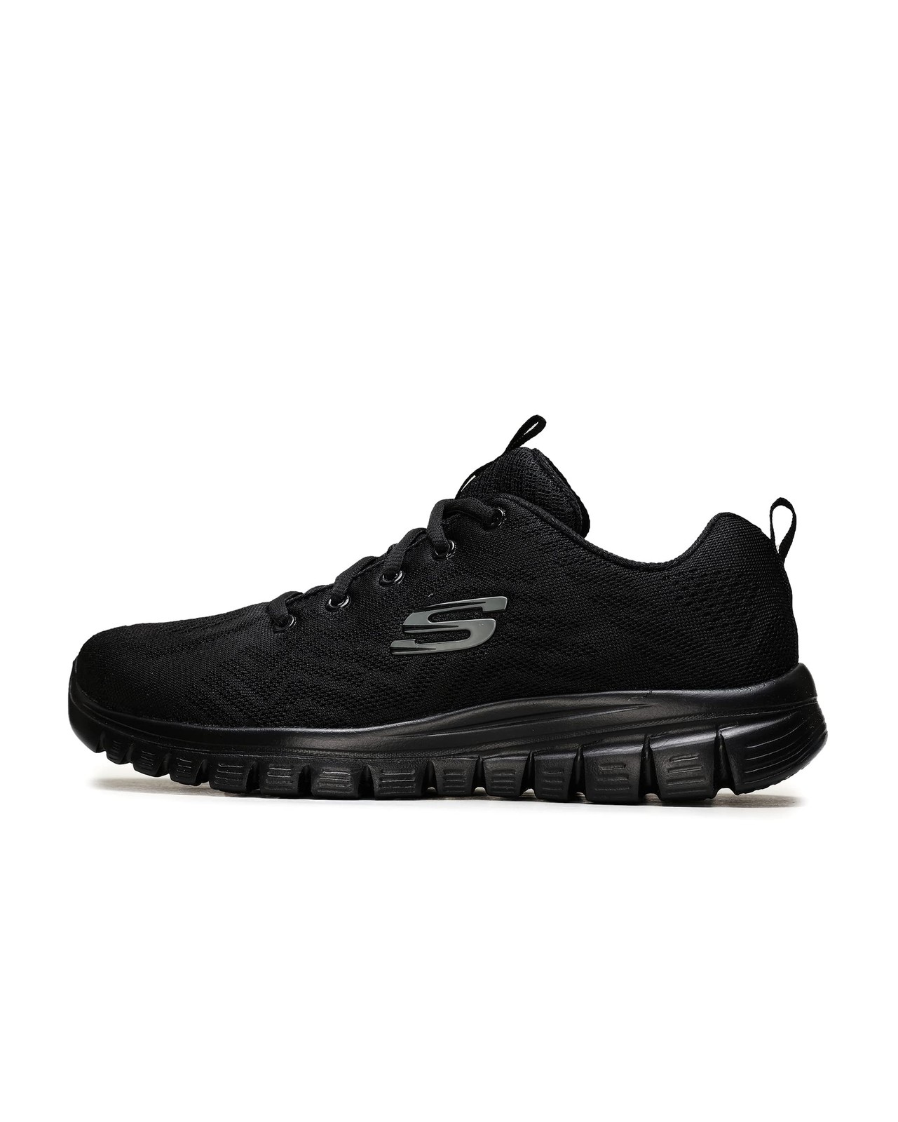 Skechers Graceful Get Connected, Sneaker Donna, Black Mesh Trim, 38 EU (H4B)
