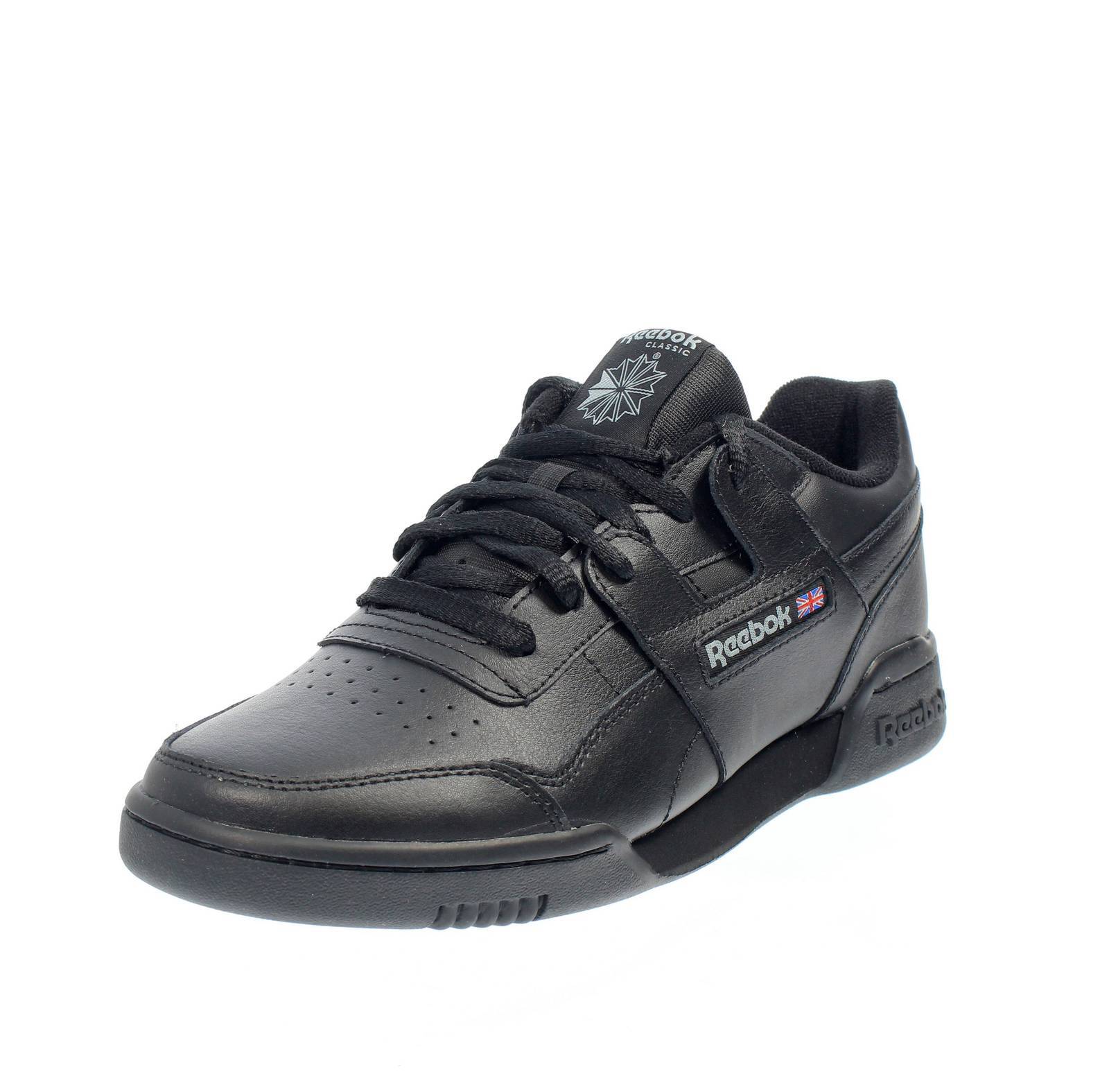 Reebok Workout Plus - Sneakers Retrò Total Black Nero - Taglia 42.5 [9.5 US 27.5