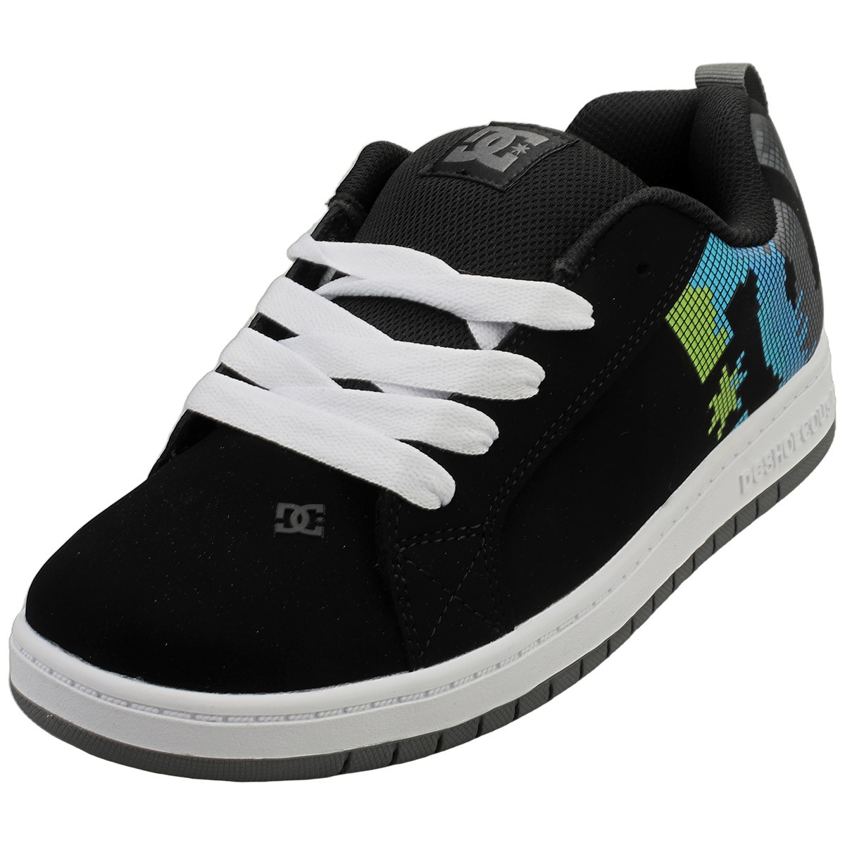 DC Shoes Court Graffiks Nere e Multicolor per Bambini - 36 EU