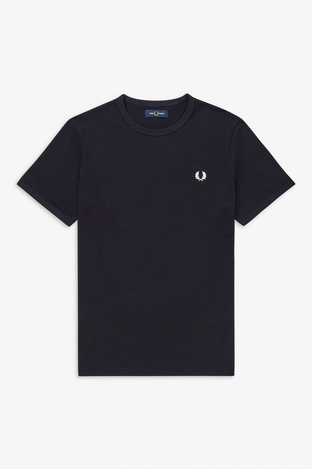 Fred Perry Ringer Tee - T-shirt A Manica Corta Blu - Taglia XL Abbigliamento