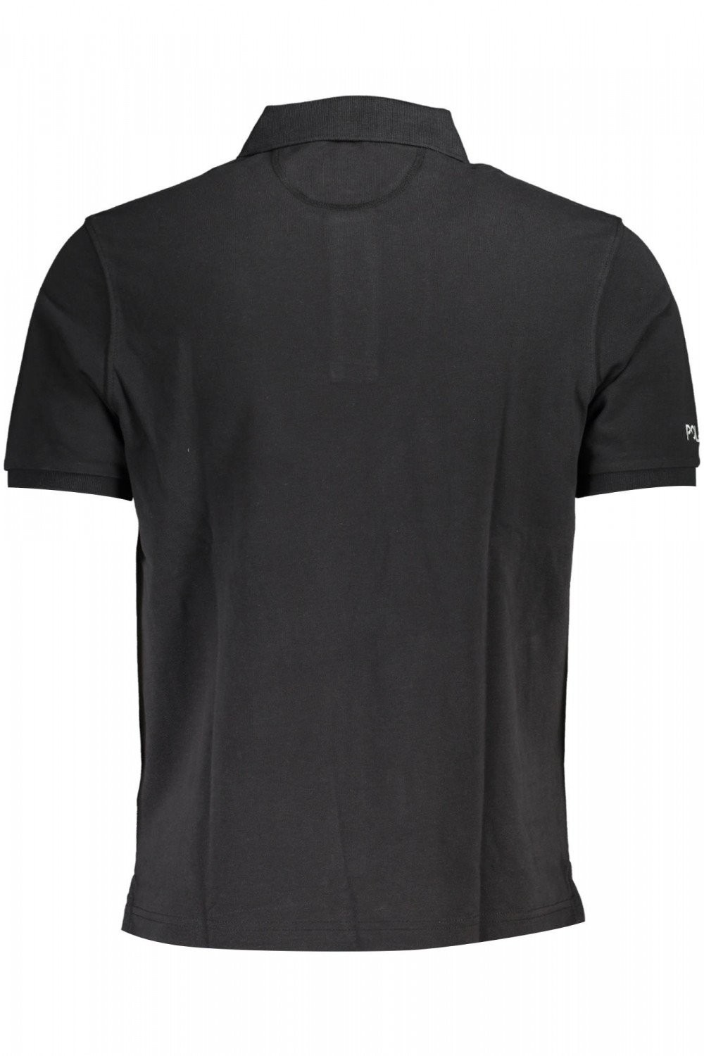La Martina Abbigliamento Uomo Polo maniche corte Nero XL 2 Bottoni, Ricamo, Logo
