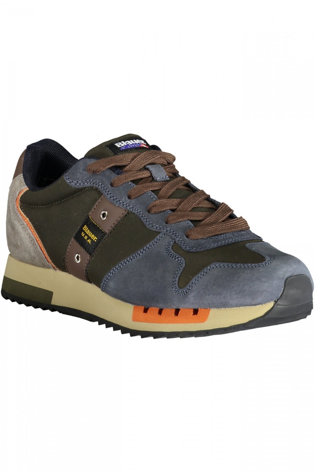 Blauer Calzature Uomo Sneakers Calzatura sportiva Blu 44 Con Lacci, Dettagli A C