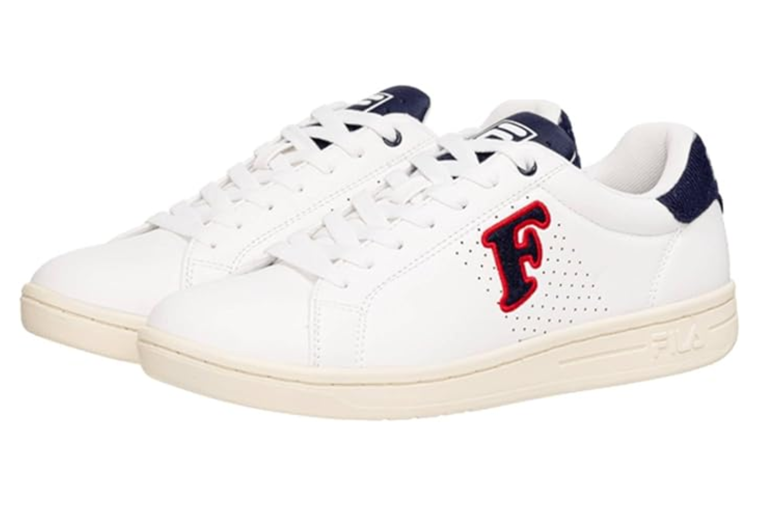 Scarpe da ginnastica uomo Fila Crosscourt 2 NT patch bianche 43