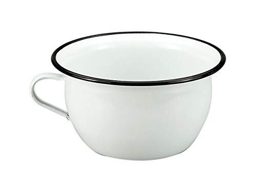 44968Vaso Da Notte In Metallo Smaltato D.22 Cm Kaufgut