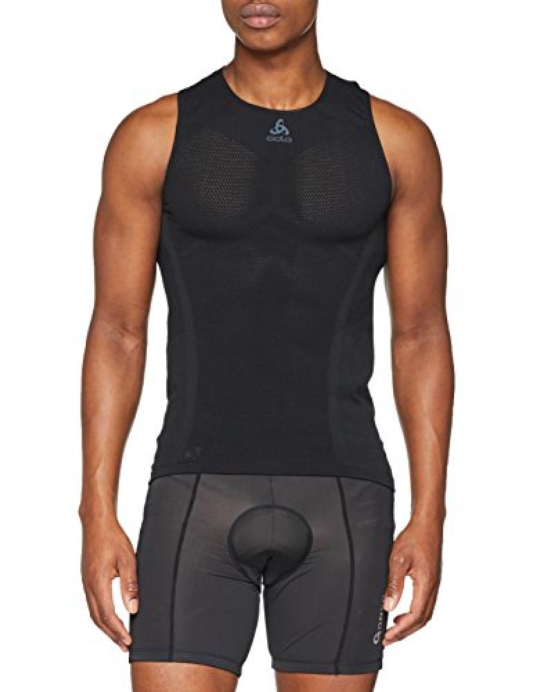 (TG. S FR) Odlo Misto Canotta Ciclismo Uomo, Uomo, Debardeur Breathe, Nero, FR :