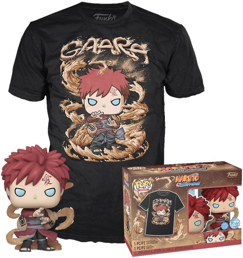 7951750 Abbigliamento Naruto: Funko Pop&Tee - Gaara (GW) Tg. L
