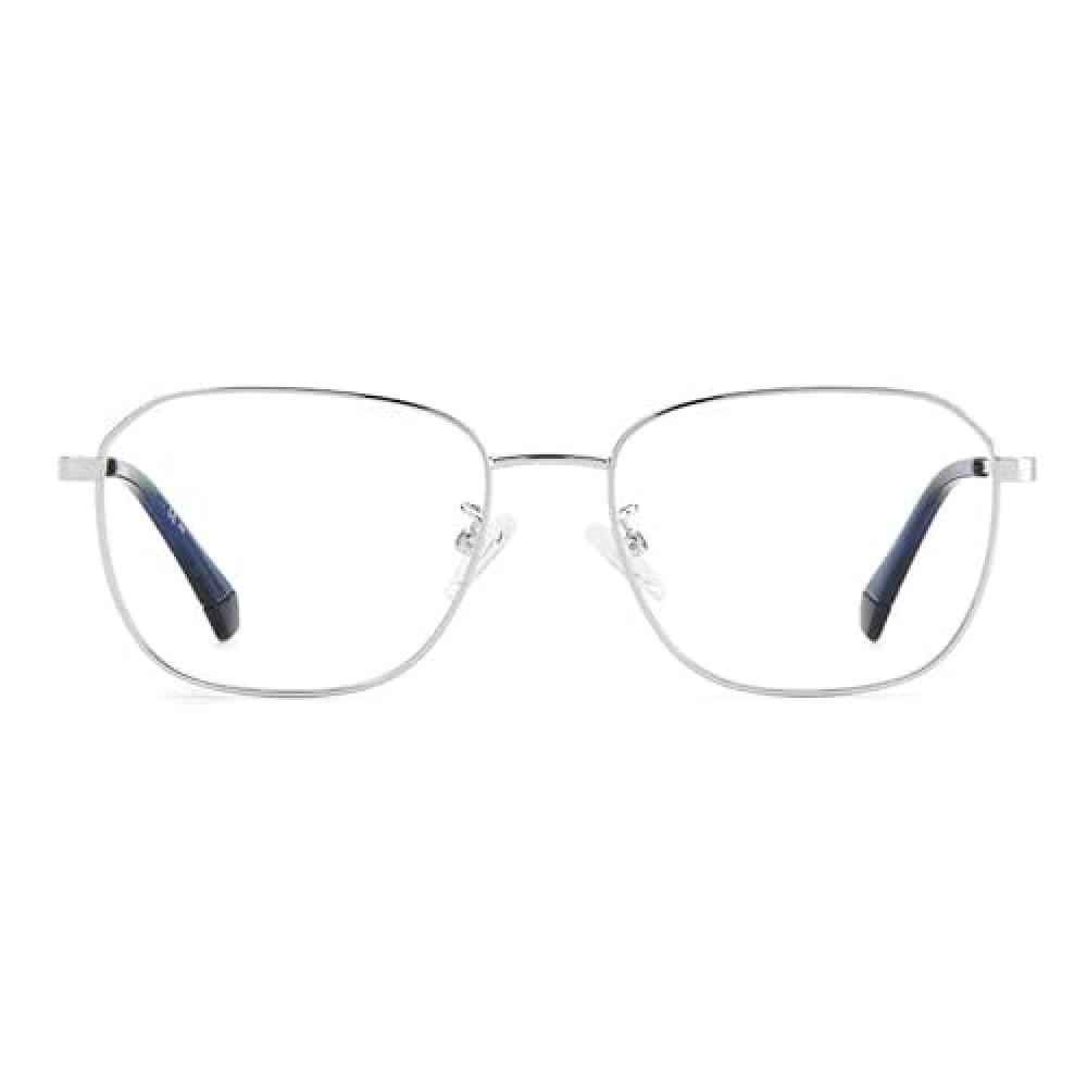 (TG. 54) Polaroid Frames Sunglasses, Silver, 54 Men's - NUOVO