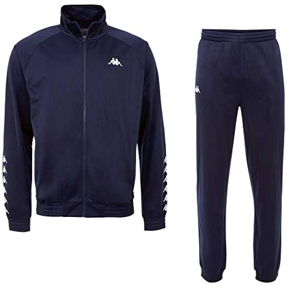 (TG. S) Kappa Tracksuits, Navy, S Men's - NUOVO