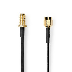 NDS 2 METRI Cavo Antenna  SMA maschio  SMA femmina  Placcato oro  50 Ohm  Scherm