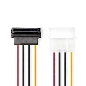 NDS 0,15 METRI Cavo di alimentazione interno  Molex maschio  SATA 15 pin femmina