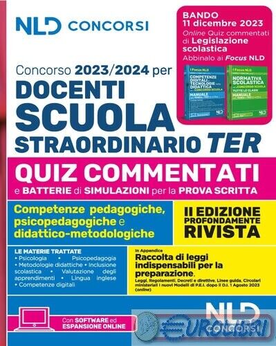 9788833589893 A.A.V.V. Concorso docenti scuola straordinario TER 2023-2024. Quiz