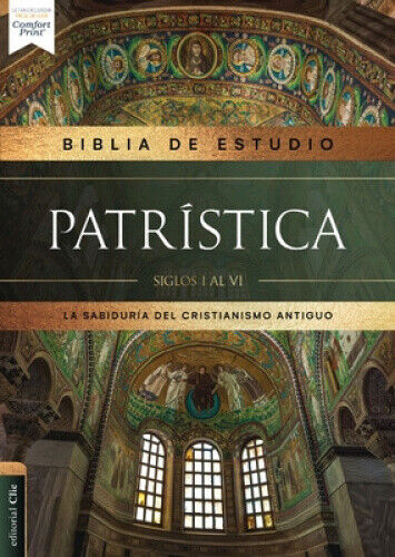 Reina Valera Revisada, Biblia de Estudio Patrística, Leathersoft, Marrón,