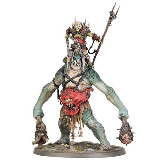 Orruk Warclans - Kapo Zkianta su Troggoth Bruto del Pantano
