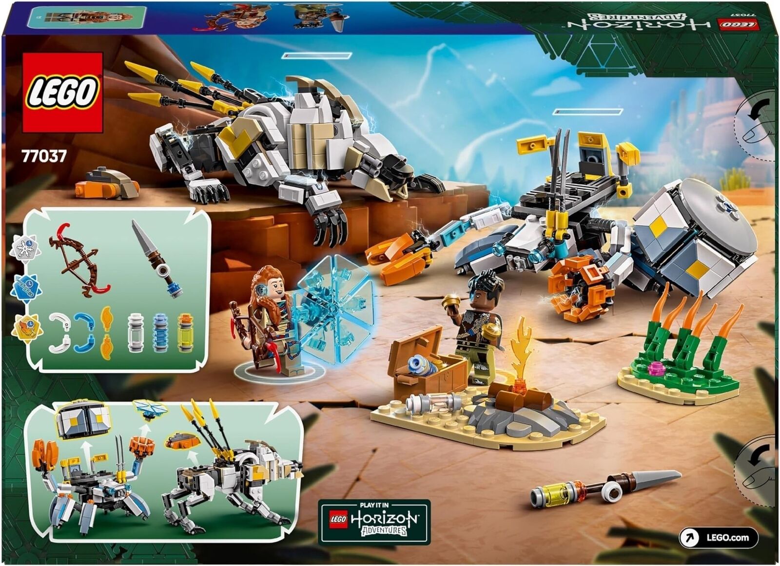 Merchandising Lego: 77037 -Lego Horizon Adventures - Aloy e Varl Contro Arcapote
