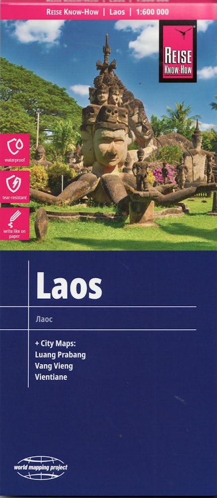 9783831772797 Reise Know-How Landkarte Laos 1 : 600.000 mit Luan...appingproject