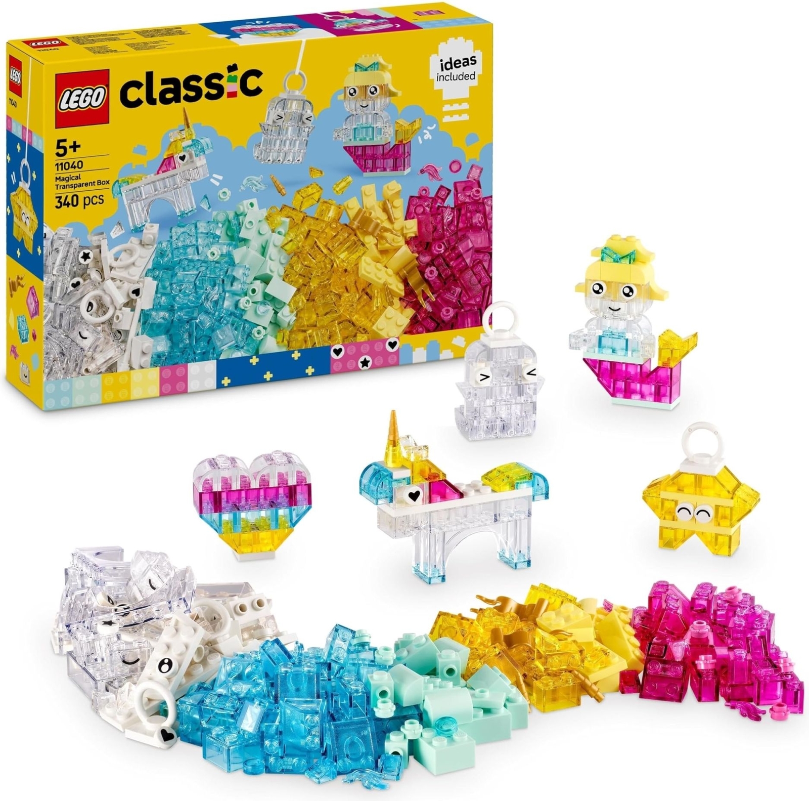 Merchandising Lego: 11040 - Lego Classic - Scatola Magica Trasparente